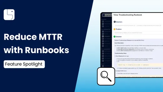 Reduce MTTR with Runbooks